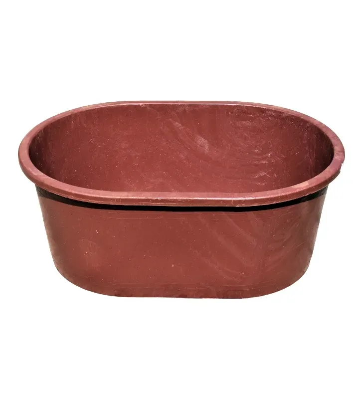 Bañera Placero 210 Litros – Diseño Ovalado Rojo Oscuro