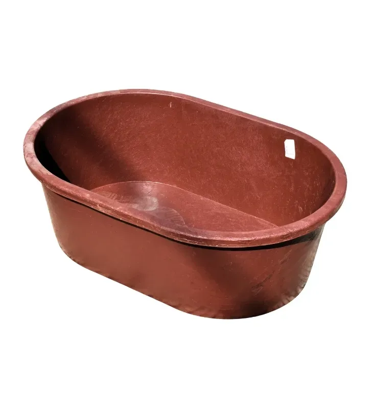 Bañera Placero 160 Litros – Diseño Ovalado Rojo Oscuro