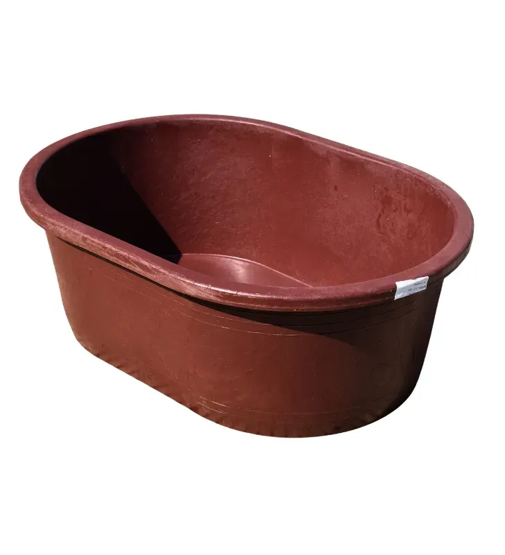 Bañera Placero 110 Litros – Diseño Ovalado Rojo Oscuro