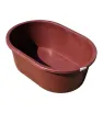Bañera Placero 110 Litros – Diseño Ovalado Rojo Oscuro