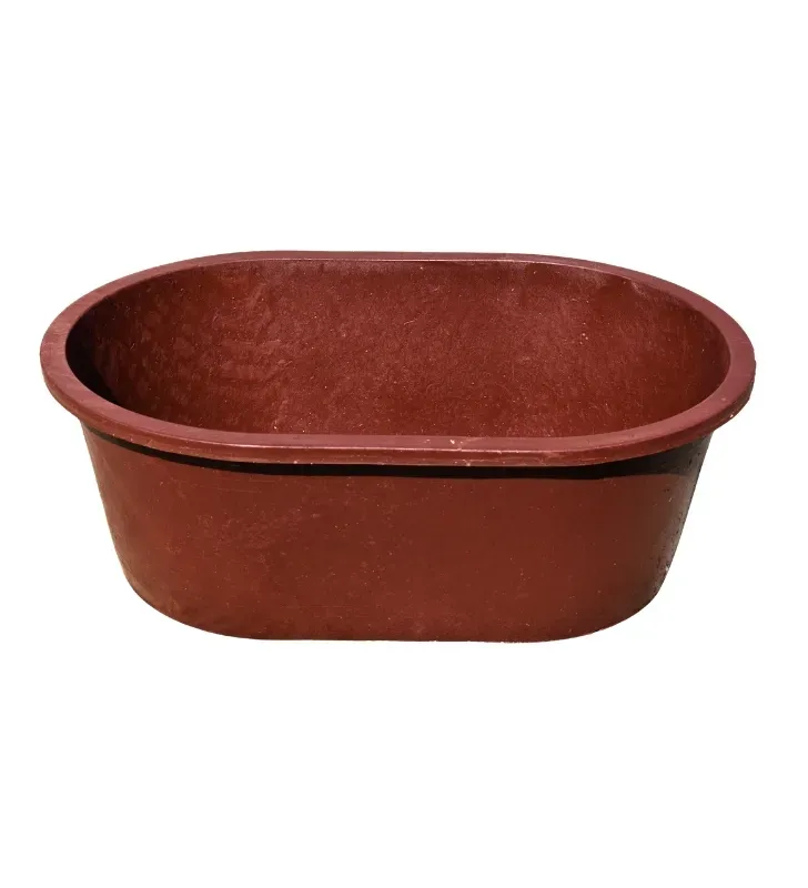 Bañera Placero 80 Litros – Diseño Ovalado Rojo Oscuro