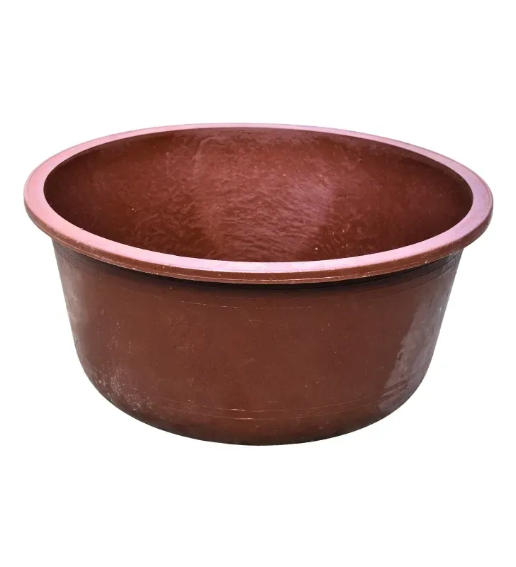 Tina Redonda Placero 100 Litros – Plástico Resistente Rojo Oscuro