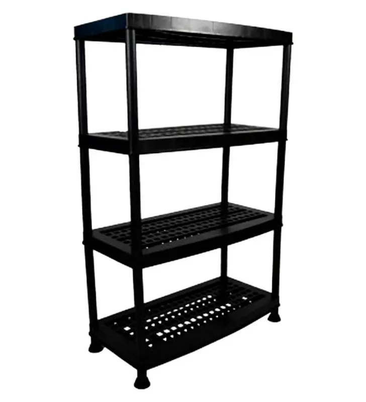 Estante Pisa Ventilado Duna 4 Niveles – Negro – Soporta 50kg por entrepaño
