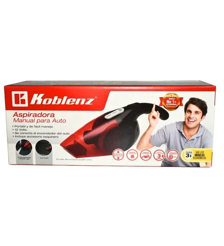 Aspiradora para Auto Koblenz HV-12 KG4 – 12V y 110W Potencia