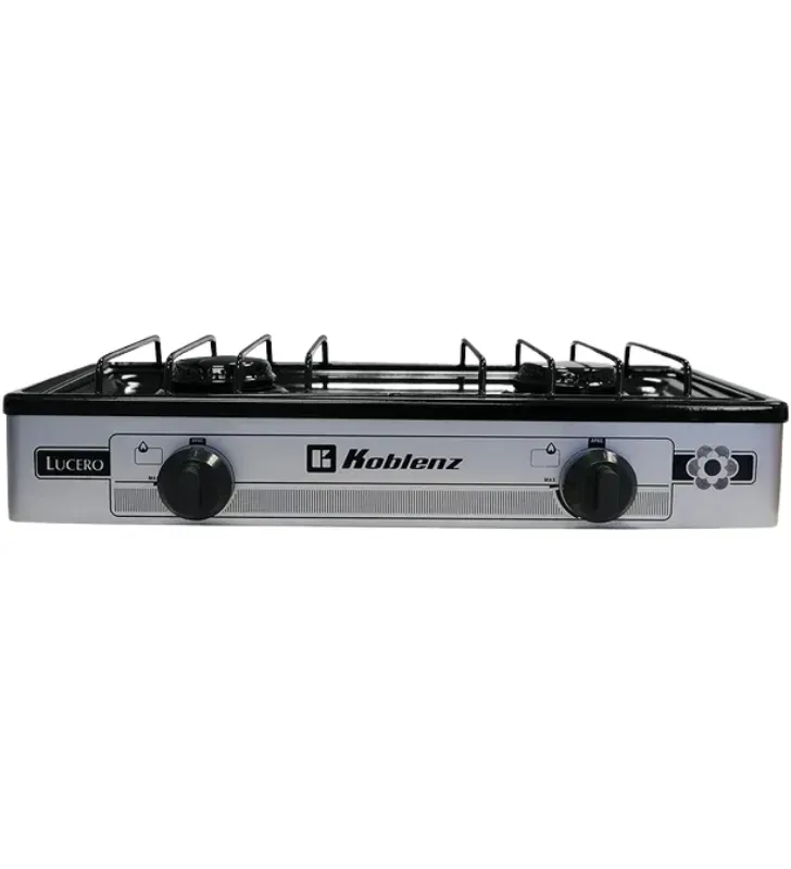 Parrilla Koblenz Lucero PSK-200S – 2 Quemadores – Portátil Silver