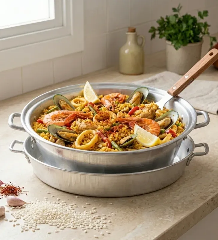 Cazo Paellero No. 40 Aluminio El Palacio – Resistente y Profesional