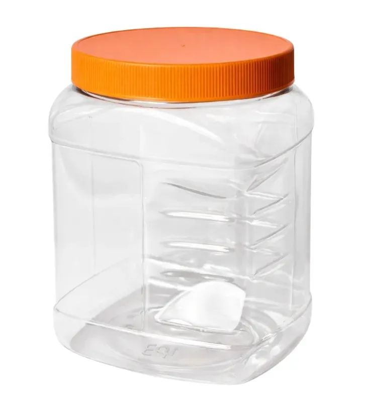 Vitrolero Cuadrado Refrepet 1/2 Galón – PET Transparente – 1.9L