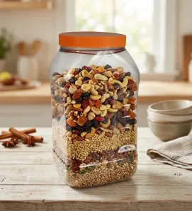 Vitrolero Cuadrado Refrepet 1 Galón – PET Transparente – 3.8L