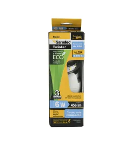 Foco espiral 6W mini luz fría Salenec – Eficiencia compacta