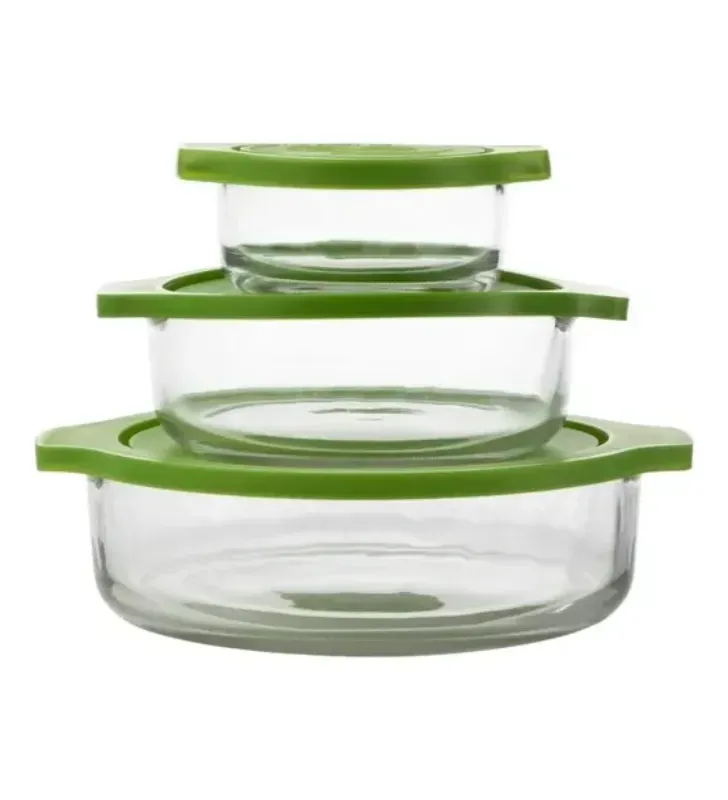 Juego de Hornear Pyr-O-Rey E081 – 6 Piezas de Vidrio con Tapas
