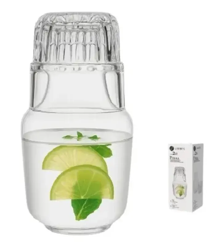 Juego Polka Libbey con Vaso Everest – Garrafa de Vidrio 1L