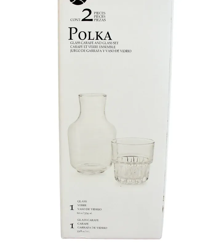 Juego Polka Libbey con Vaso Everest – Garrafa de Vidrio 1L