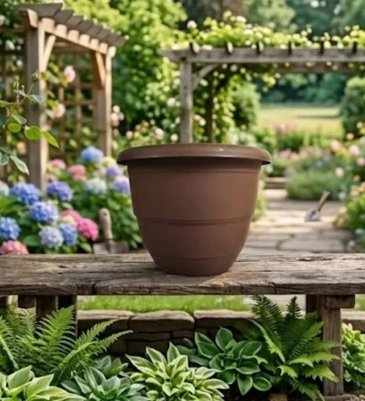 Maceta Terra 23 Plastiapan – 3.5 Litros – Color Chocolate