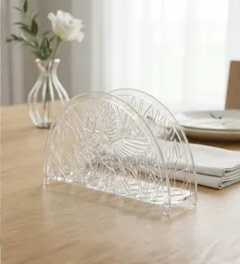 Servilletero Colibrí Plastiapan – Diseño Calado Color Cristal