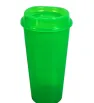 Vaso Fuji Plastiapan 22 oz – Con Tapa – Rosa y Verde
