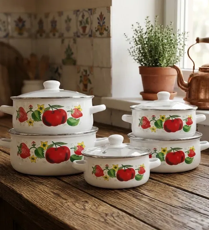 Set 5 Ollas Travessa 16-24 cm con Tapa – Resistentes y Versátiles