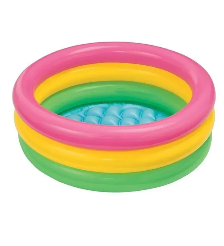 Alberca Inflable Arcoíris Intex 86 cm – Fondo Acolchado 58924NP