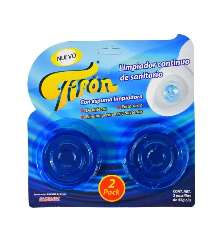 Pastilla Tifón 2 piezas – limpiador y desinfectante continuo 45 g