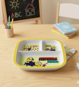 Plato con Divisiones Minions – Andromeda 98819 – 3 Compartimentos