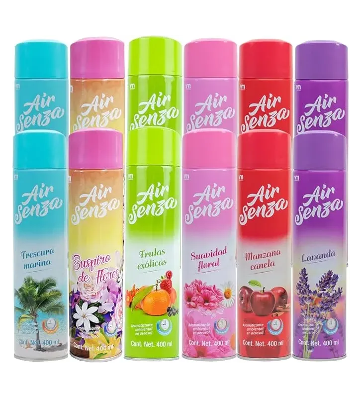 Air Senza Aromatizante 400 ml – fragancias mixtas en aerosol