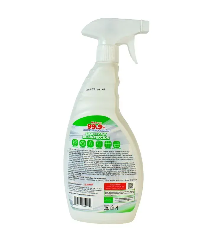 Clarasol Baños 750 ml – Limpiador desinfectante para sanitarios
