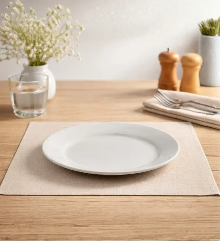 Plato Pastel Santa Anita Barcelona 20 cm – Cerámica Blanca