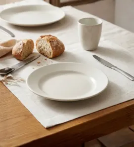 Plato Panero Santa Anita Barcelona 16 cm – Cerámica Blanca