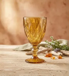 Copa de Agua Libia Vittori 340 ml – Color Ámbar