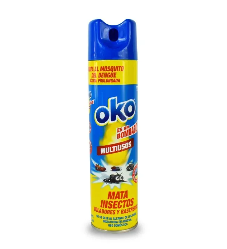 Insecticida OKO Multiusos 400 ml Aerosol para insectos voladores y rastreros