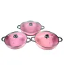 Set de Arroceras Cuisine Spot 6 Pzas – Rosa – 26/28/30 cm