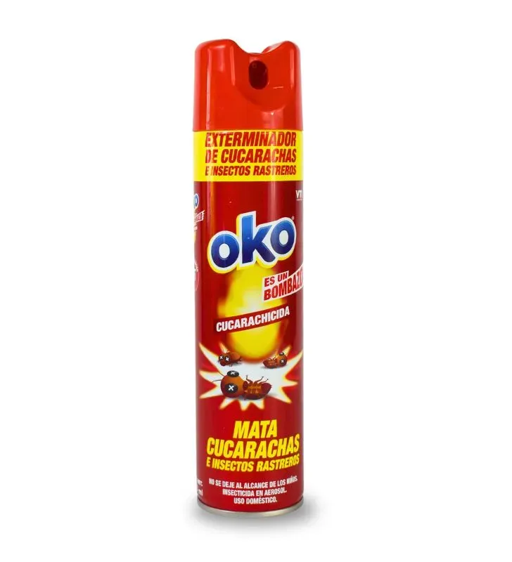 Insecticida OKO Mata Cucarachas 400 ml – Aerosol eficaz para plagas rastreras