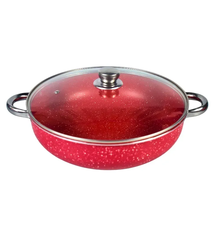 Set de Arroceras Cuisine Spot 6 Pzas – Rojo Intenso – 26/28/30 cm