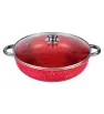 Set de Arroceras Cuisine Spot 6 Pzas – Rojo Intenso – 26/28/30 cm