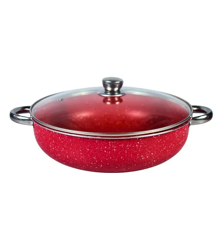 Set de Arroceras Cuisine Spot 6 Pzas – Rojo Intenso – 26/28/30 cm