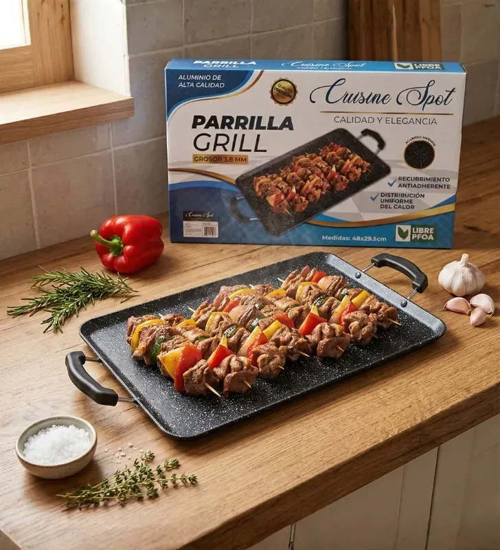 Parrilla Comal  Cuisine Spot AHU-PRLA101 – Compacta y Eficiente