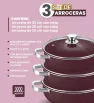 Set de Arroceras Cuisine Spot 6 Pzas – Púrpura – 2.5 mm Aluminio
