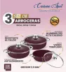 Set de Arroceras Cuisine Spot 6 Pzas – Púrpura – 2.5 mm Aluminio