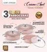 Set de Arroceras Cuisine Spot 6 Pzas – Rosa – 26/28/30 cm