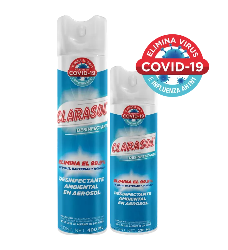 Clarasol Desinfectante Aerosol 400 ml – Elimina bacterias y virus