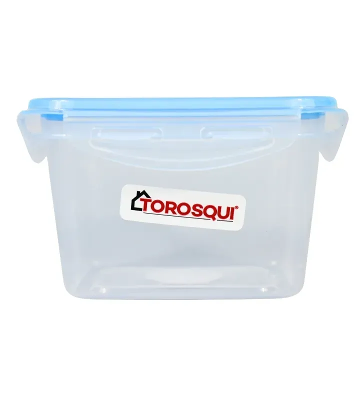 Hermético Bicolor Torosqui 570 ml – Cierre 4 Broches – Antifugas