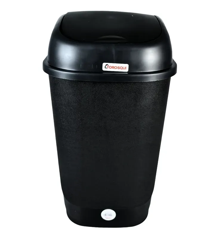 Bote de Basura Balancín Torosqui Mediano – Negro – Resistente