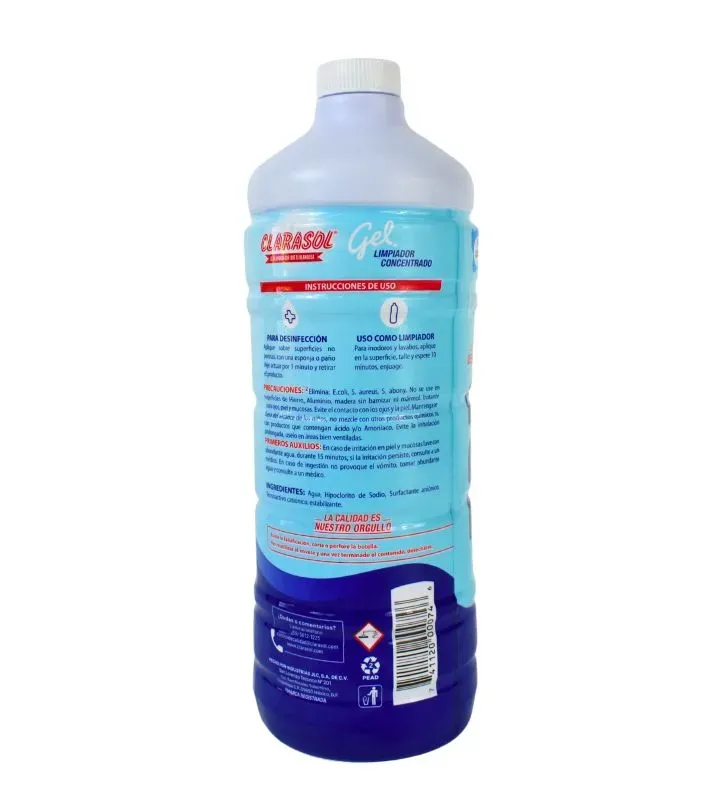 Clarasol Gel Desinfectante 1 L – Limpieza profunda y efectiva