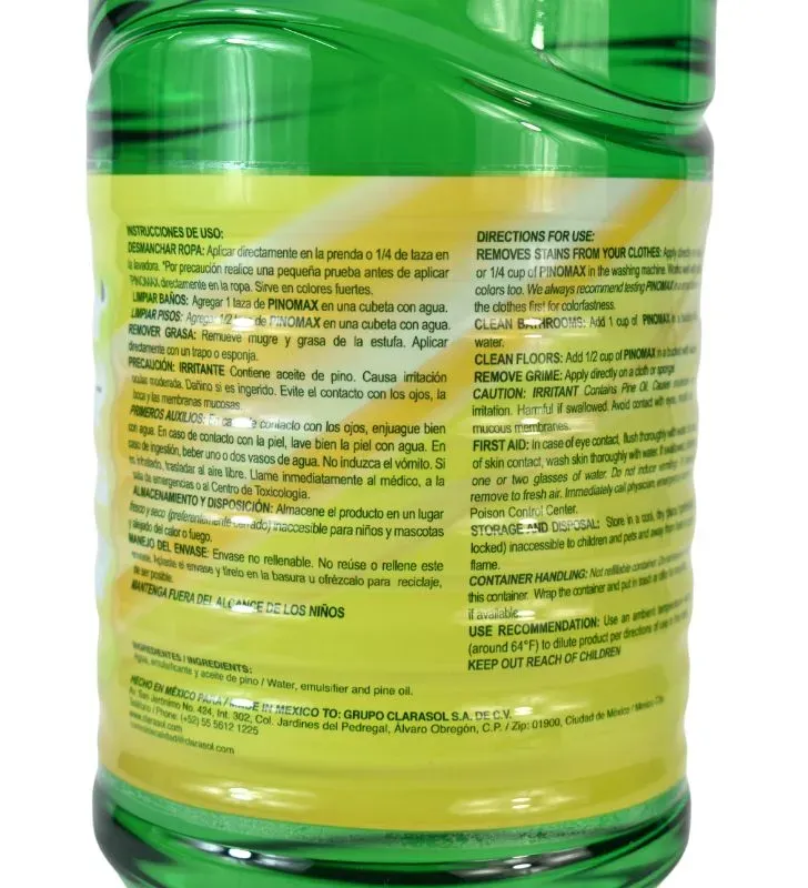 Pinomax 1.8 L – Limpiador desinfectante con aroma a pino