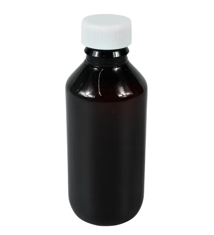 Botella Farmacéutica Plastika 120ml PET Ámbar – Rosca 24