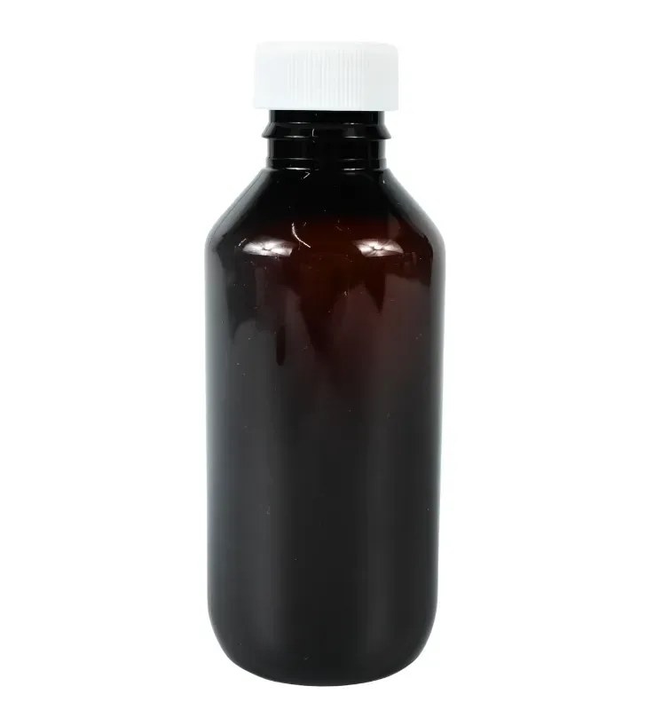 Botella Farmacéutica Plastika 120ml PET Ámbar – Rosca 24