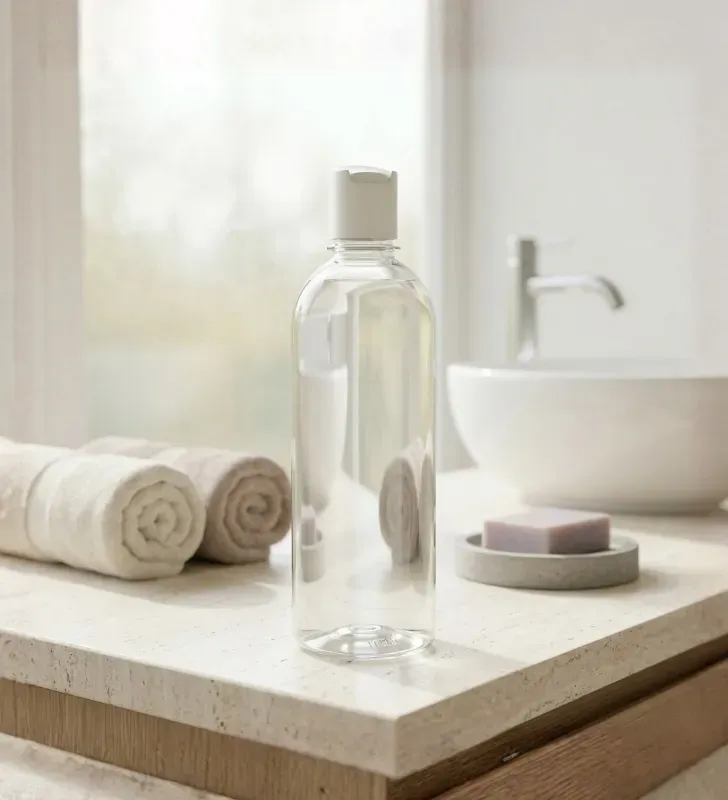 Botella Plastika 500ml PET Cristal – Tapa Disc Top – R-28