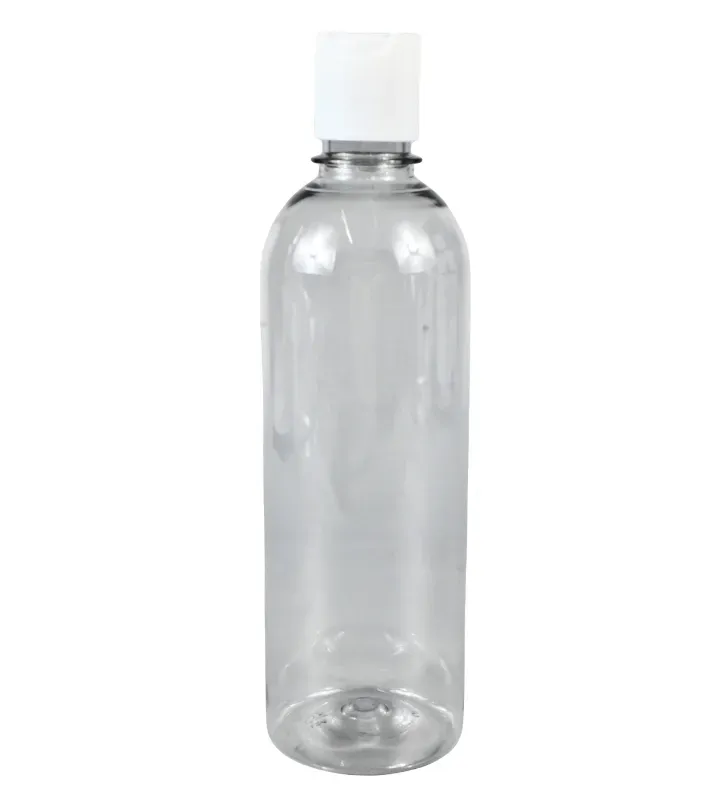 Botella Plastika 500ml PET Cristal – Tapa Disc Top – R-28
