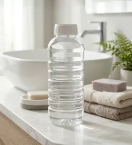 Botella Plastika 1 Litro PET Cristal Anillada – Rosca R-51