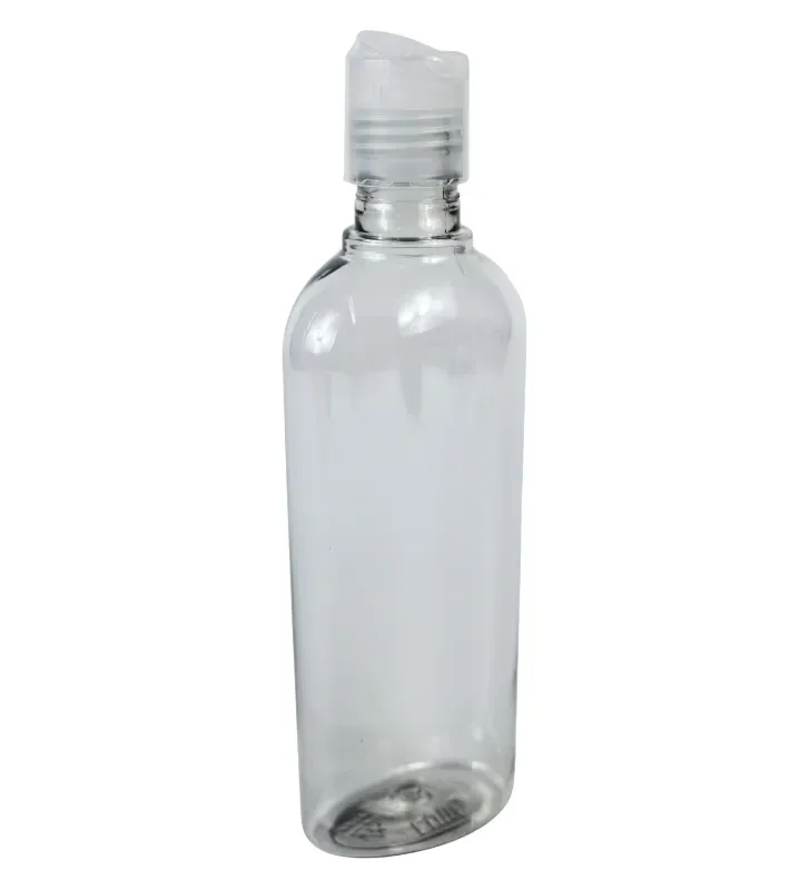 Botella Ovalada Plastika 250ml PET Blanca – Tapa Disc Top