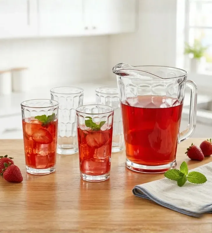 Juego de Agua Crisa Iglú 5 Pzs – Jarra 1.7L y 4 Vasos